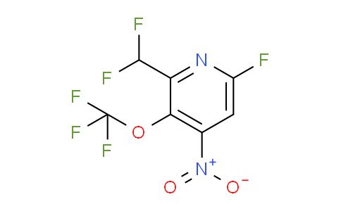 2-(Difluoromethyl)-6-fluoro-4-nitro-3-(trifluoromethoxy)pyridine