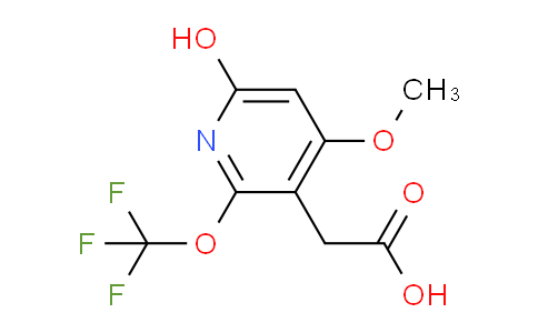 6-Hydroxy-4-methoxy-2-(trifluoromethoxy)pyridine-3-acetic acid