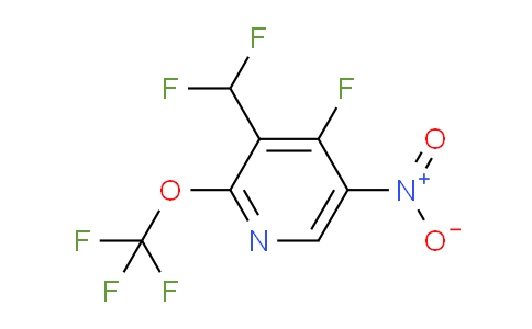 3-(Difluoromethyl)-4-fluoro-5-nitro-2-(trifluoromethoxy)pyridine