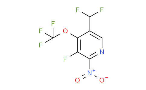 5-(Difluoromethyl)-3-fluoro-2-nitro-4-(trifluoromethoxy)pyridine