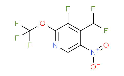 4-(Difluoromethyl)-3-fluoro-5-nitro-2-(trifluoromethoxy)pyridine