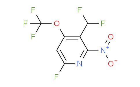 3-(Difluoromethyl)-6-fluoro-2-nitro-4-(trifluoromethoxy)pyridine