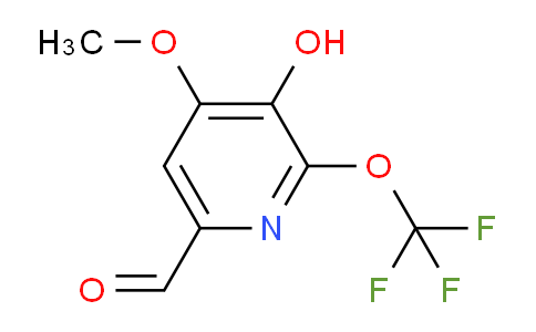 3-Hydroxy-4-methoxy-2-(trifluoromethoxy)pyridine-6-carboxaldehyde