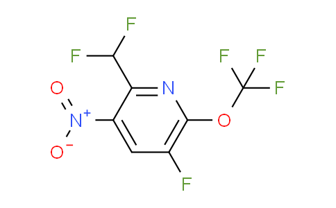 2-(Difluoromethyl)-5-fluoro-3-nitro-6-(trifluoromethoxy)pyridine