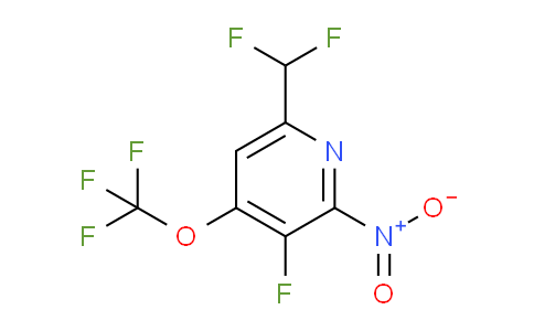 6-(Difluoromethyl)-3-fluoro-2-nitro-4-(trifluoromethoxy)pyridine