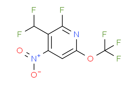 3-(Difluoromethyl)-2-fluoro-4-nitro-6-(trifluoromethoxy)pyridine