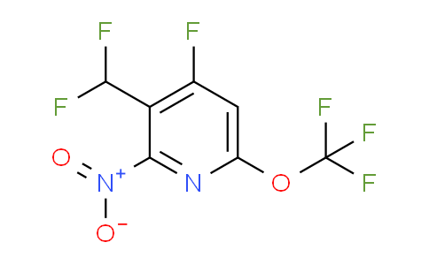 3-(Difluoromethyl)-4-fluoro-2-nitro-6-(trifluoromethoxy)pyridine