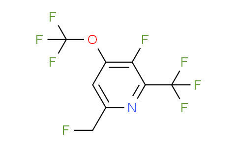 3-Fluoro-6-(fluoromethyl)-4-(trifluoromethoxy)-2-(trifluoromethyl)pyridine
