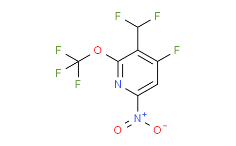 3-(Difluoromethyl)-4-fluoro-6-nitro-2-(trifluoromethoxy)pyridine