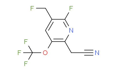 2-Fluoro-3-(fluoromethyl)-5-(trifluoromethoxy)pyridine-6-acetonitrile