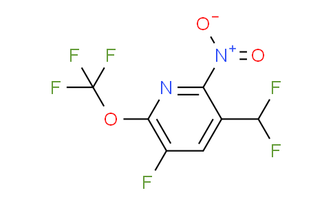 3-(Difluoromethyl)-5-fluoro-2-nitro-6-(trifluoromethoxy)pyridine