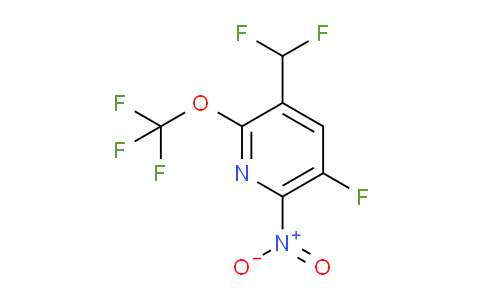 3-(Difluoromethyl)-5-fluoro-6-nitro-2-(trifluoromethoxy)pyridine