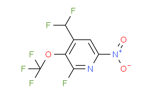 4-(Difluoromethyl)-2-fluoro-6-nitro-3-(trifluoromethoxy)pyridine