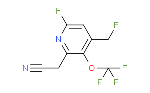 6-Fluoro-4-(fluoromethyl)-3-(trifluoromethoxy)pyridine-2-acetonitrile