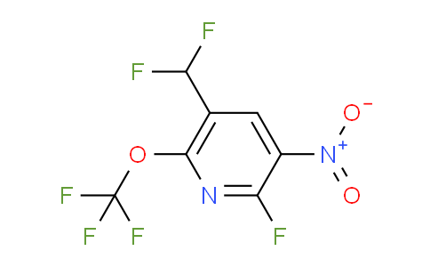 5-(Difluoromethyl)-2-fluoro-3-nitro-6-(trifluoromethoxy)pyridine