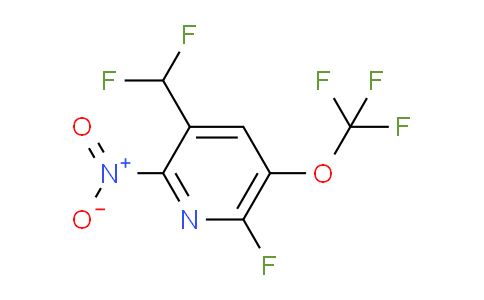 3-(Difluoromethyl)-6-fluoro-2-nitro-5-(trifluoromethoxy)pyridine