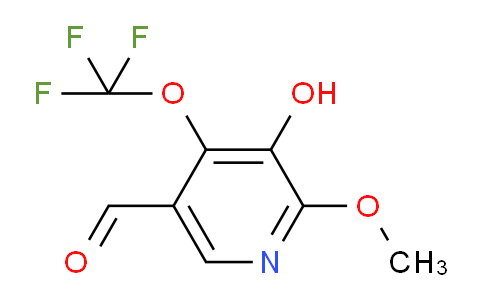 3-Hydroxy-2-methoxy-4-(trifluoromethoxy)pyridine-5-carboxaldehyde