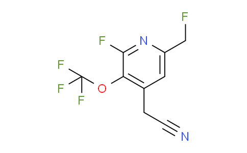 2-Fluoro-6-(fluoromethyl)-3-(trifluoromethoxy)pyridine-4-acetonitrile