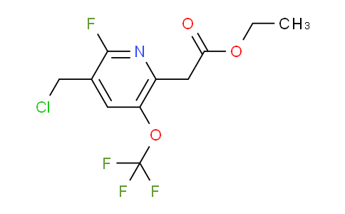 Ethyl 3-(chloromethyl)-2-fluoro-5-(trifluoromethoxy)pyridine-6-acetate