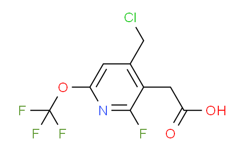 4-(Chloromethyl)-2-fluoro-6-(trifluoromethoxy)pyridine-3-acetic acid