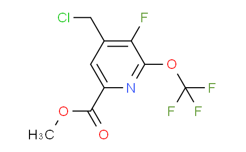 Methyl 4-(chloromethyl)-3-fluoro-2-(trifluoromethoxy)pyridine-6-carboxylate