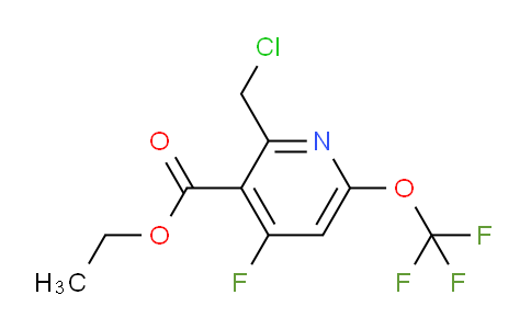 Ethyl 2-(chloromethyl)-4-fluoro-6-(trifluoromethoxy)pyridine-3-carboxylate