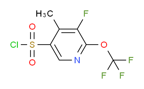 3-Fluoro-4-methyl-2-(trifluoromethoxy)pyridine-5-sulfonyl chloride