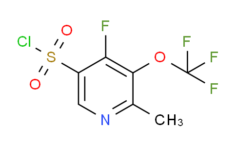 4-Fluoro-2-methyl-3-(trifluoromethoxy)pyridine-5-sulfonyl chloride