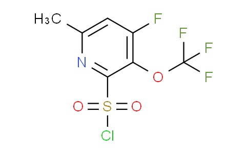 4-Fluoro-6-methyl-3-(trifluoromethoxy)pyridine-2-sulfonyl chloride