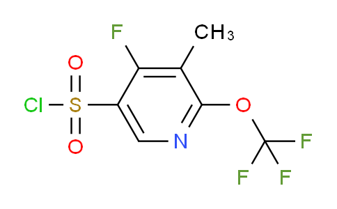 4-Fluoro-3-methyl-2-(trifluoromethoxy)pyridine-5-sulfonyl chloride