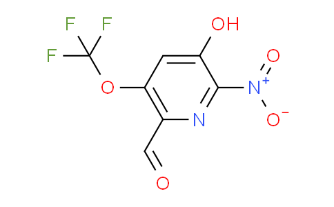 3-Hydroxy-2-nitro-5-(trifluoromethoxy)pyridine-6-carboxaldehyde