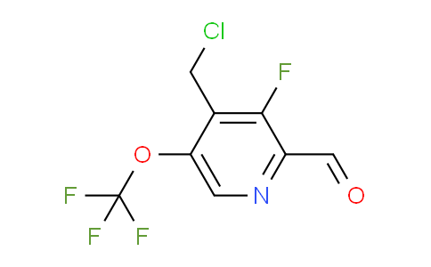 4-(Chloromethyl)-3-fluoro-5-(trifluoromethoxy)pyridine-2-carboxaldehyde