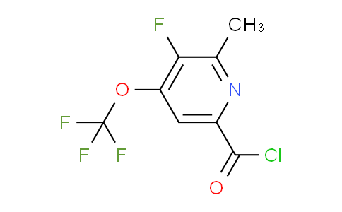 AM164079 | 1804642-58-7 | 3-Fluoro-2-methyl-4-(trifluoromethoxy)pyridine-6-carbonyl chloride
