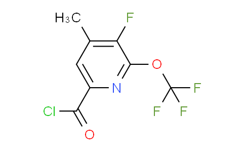 AM164082 | 1804746-16-4 | 3-Fluoro-4-methyl-2-(trifluoromethoxy)pyridine-6-carbonyl chloride