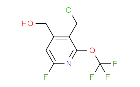 3-(Chloromethyl)-6-fluoro-2-(trifluoromethoxy)pyridine-4-methanol