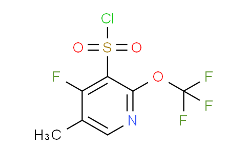 4-Fluoro-5-methyl-2-(trifluoromethoxy)pyridine-3-sulfonyl chloride