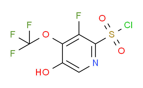 AM164166 | 1804307-19-4 | 3-Fluoro-5-hydroxy-4-(trifluoromethoxy)pyridine-2-sulfonyl chloride