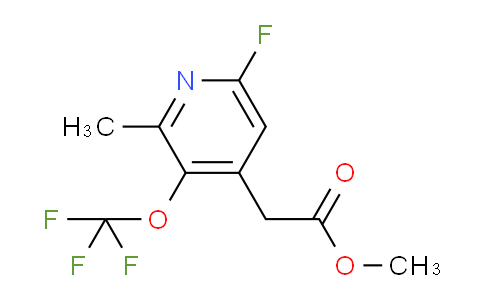 Methyl 6-fluoro-2-methyl-3-(trifluoromethoxy)pyridine-4-acetate