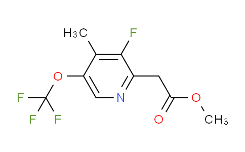 AM164191 | 1804333-90-1 | Methyl 3-fluoro-4-methyl-5-(trifluoromethoxy)pyridine-2-acetate