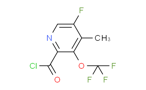 5-Fluoro-4-methyl-3-(trifluoromethoxy)pyridine-2-carbonyl chloride