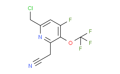 6-(Chloromethyl)-4-fluoro-3-(trifluoromethoxy)pyridine-2-acetonitrile