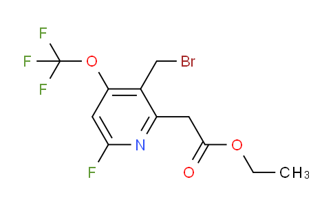 Ethyl 3-(bromomethyl)-6-fluoro-4-(trifluoromethoxy)pyridine-2-acetate