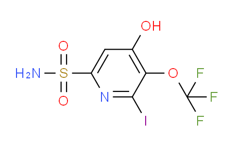 4-Hydroxy-2-iodo-3-(trifluoromethoxy)pyridine-6-sulfonamide