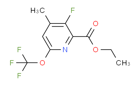 AM164279 | 1804782-70-4 | Ethyl 3-fluoro-4-methyl-6-(trifluoromethoxy)pyridine-2-carboxylate