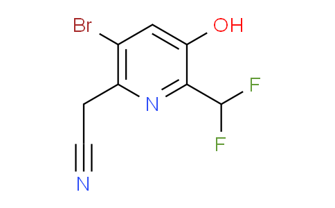 5-Bromo-2-(difluoromethyl)-3-hydroxypyridine-6-acetonitrile