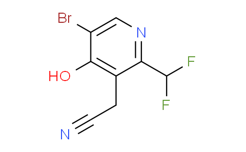 5-Bromo-2-(difluoromethyl)-4-hydroxypyridine-3-acetonitrile