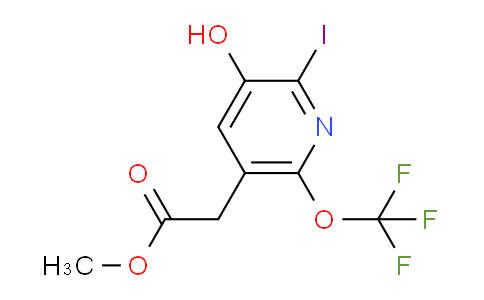 Methyl 3-hydroxy-2-iodo-6-(trifluoromethoxy)pyridine-5-acetate