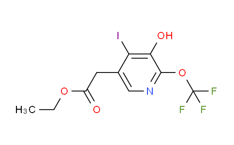 Ethyl 3-hydroxy-4-iodo-2-(trifluoromethoxy)pyridine-5-acetate