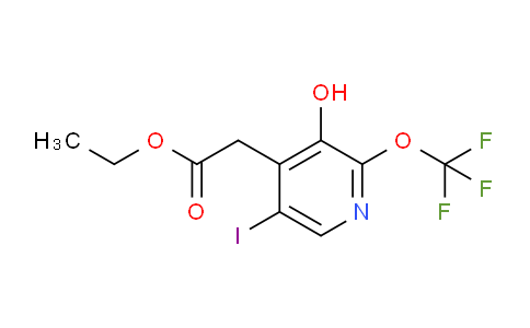 Ethyl 3-hydroxy-5-iodo-2-(trifluoromethoxy)pyridine-4-acetate