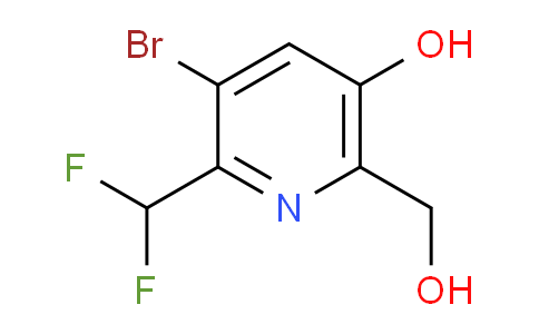 3-Bromo-2-(difluoromethyl)-5-hydroxypyridine-6-methanol